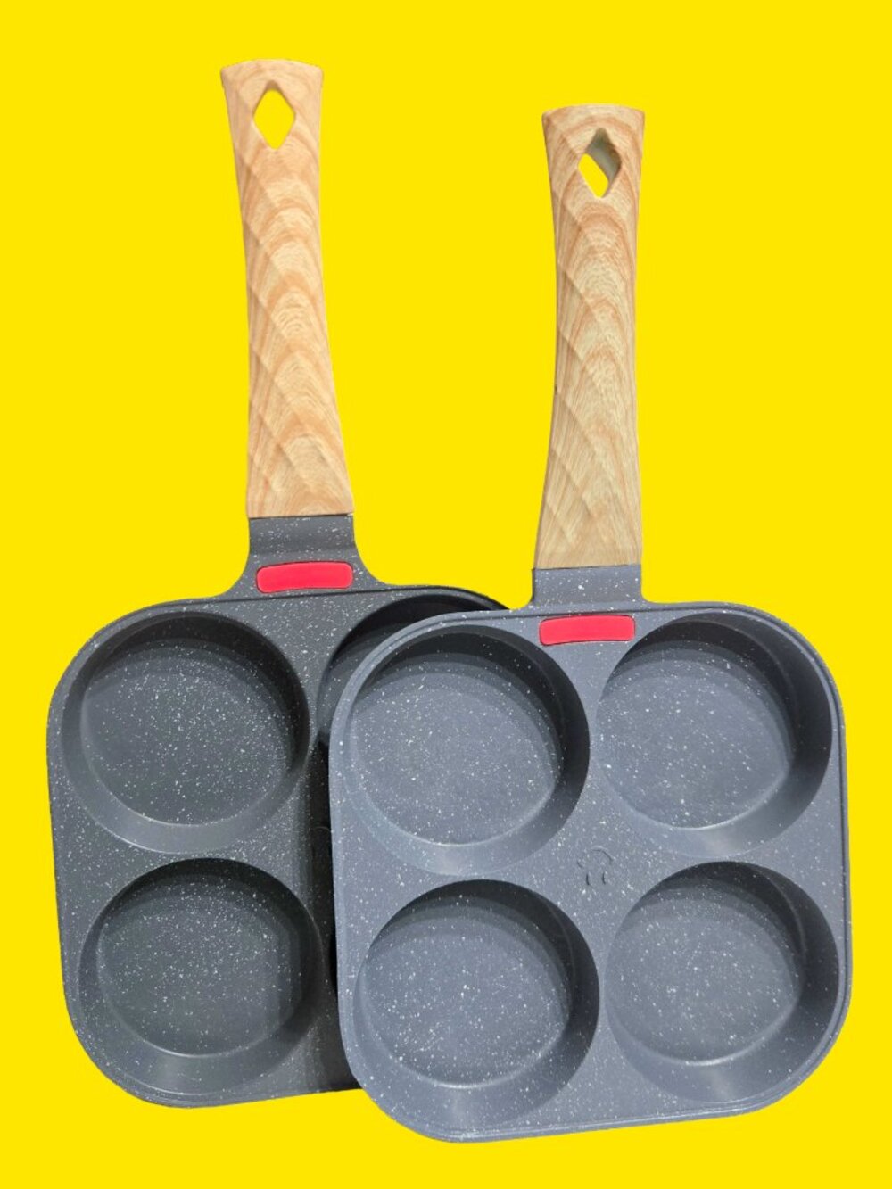4-Cup Egg Pan, Nonstick, Skillet Pancake Suitable for Gas Stove & Induction Cook